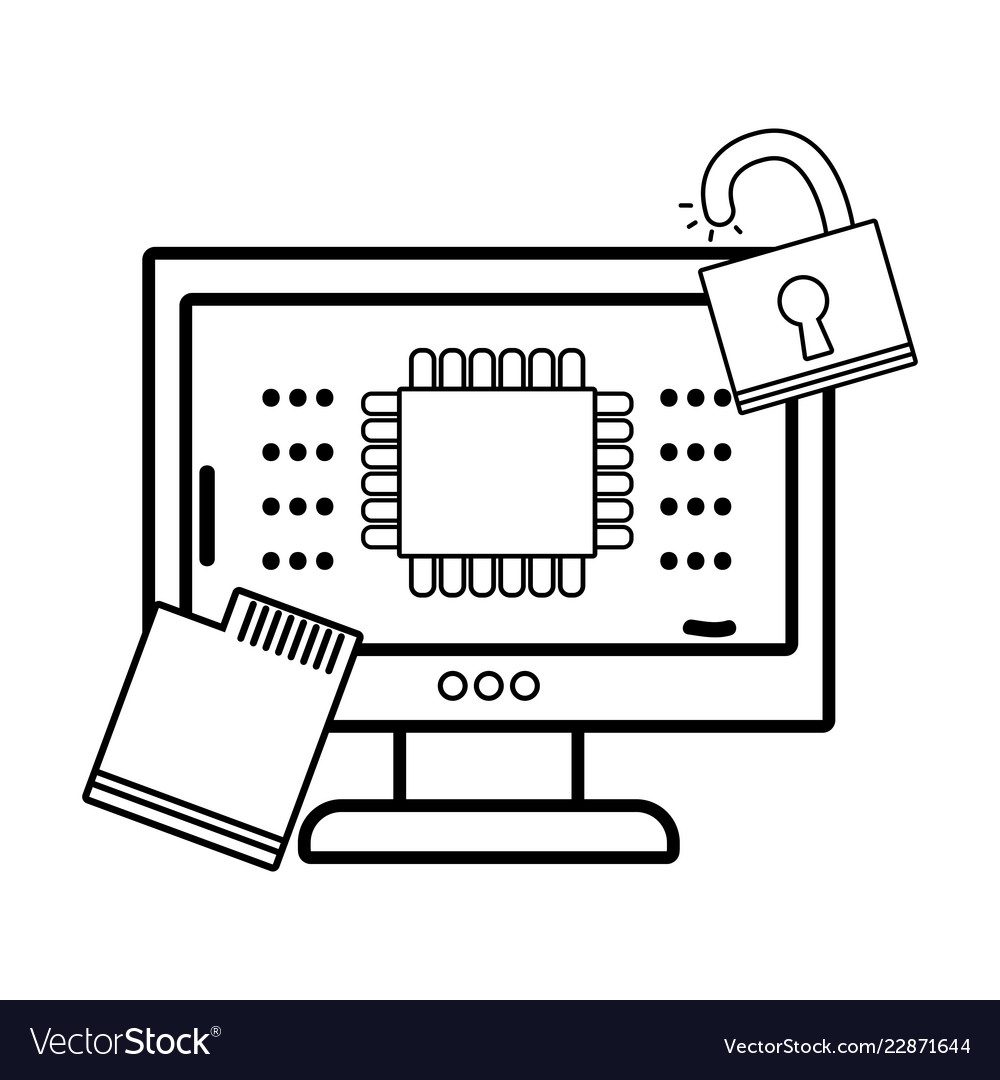 Isolated security system design Royalty Free Vector Image