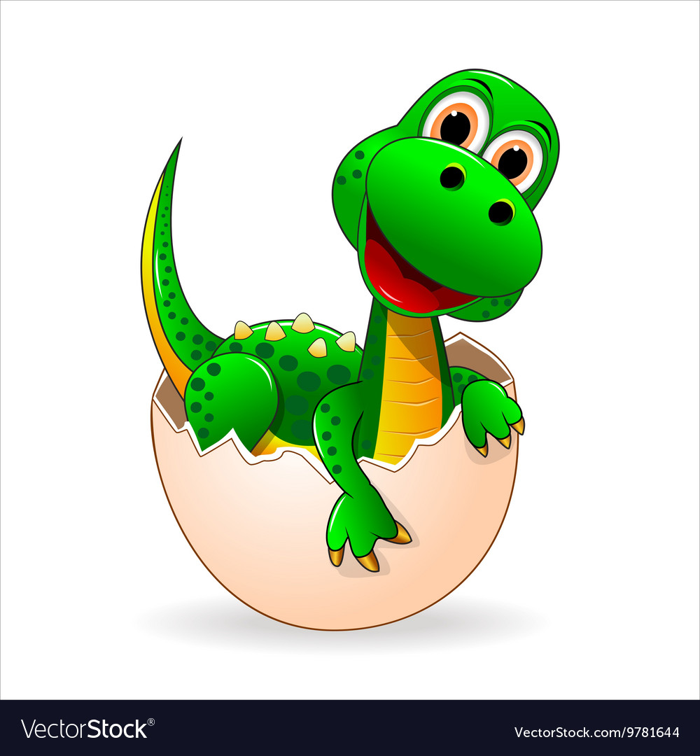 Cute dino Royalty Free Vector Image - VectorStock