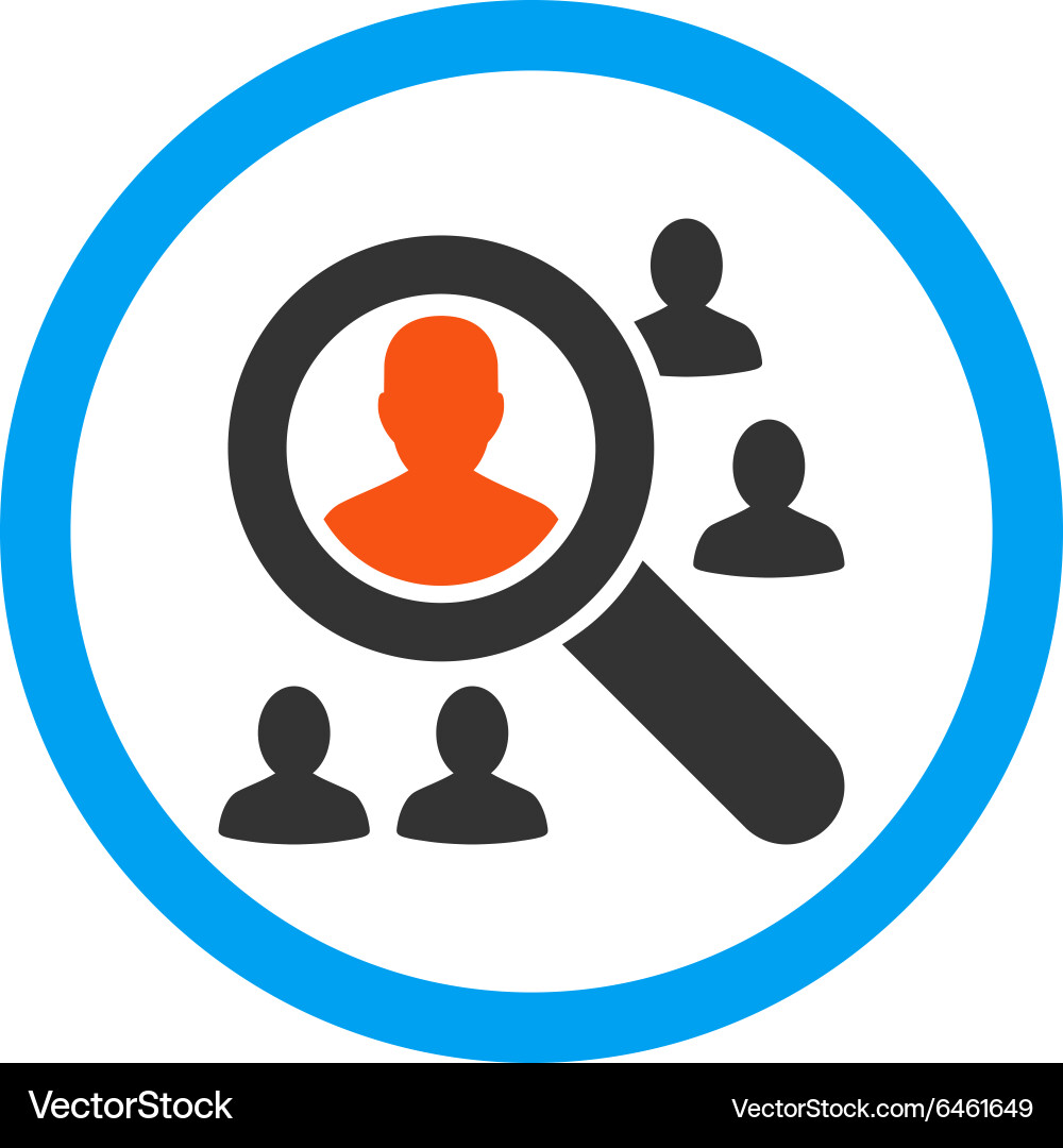 Explore patients rounded icon Royalty Free Vector Image