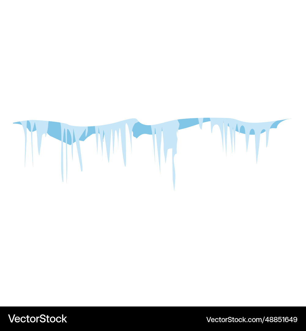 Frozen icicles icon Royalty Free Vector Image - VectorStock