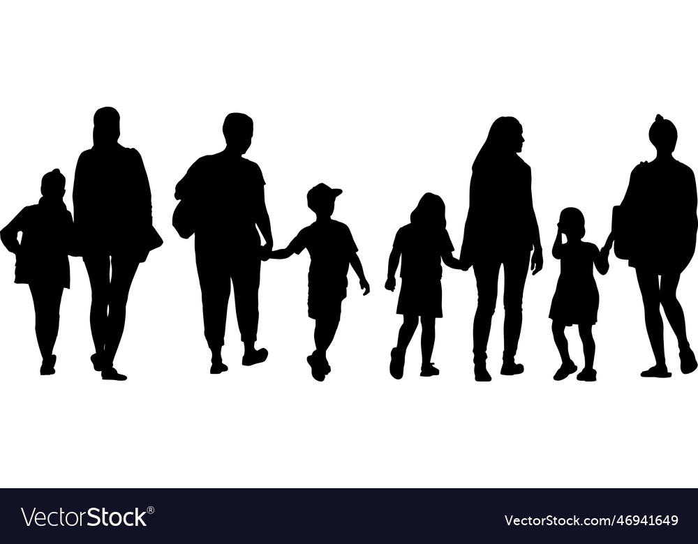 Silhouettes Royalty Free Vector Image - VectorStock