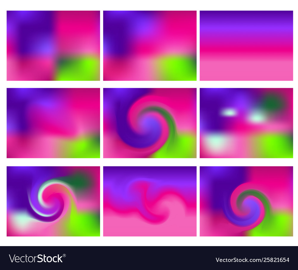 Big set square blurred nature purple pink Vector Image