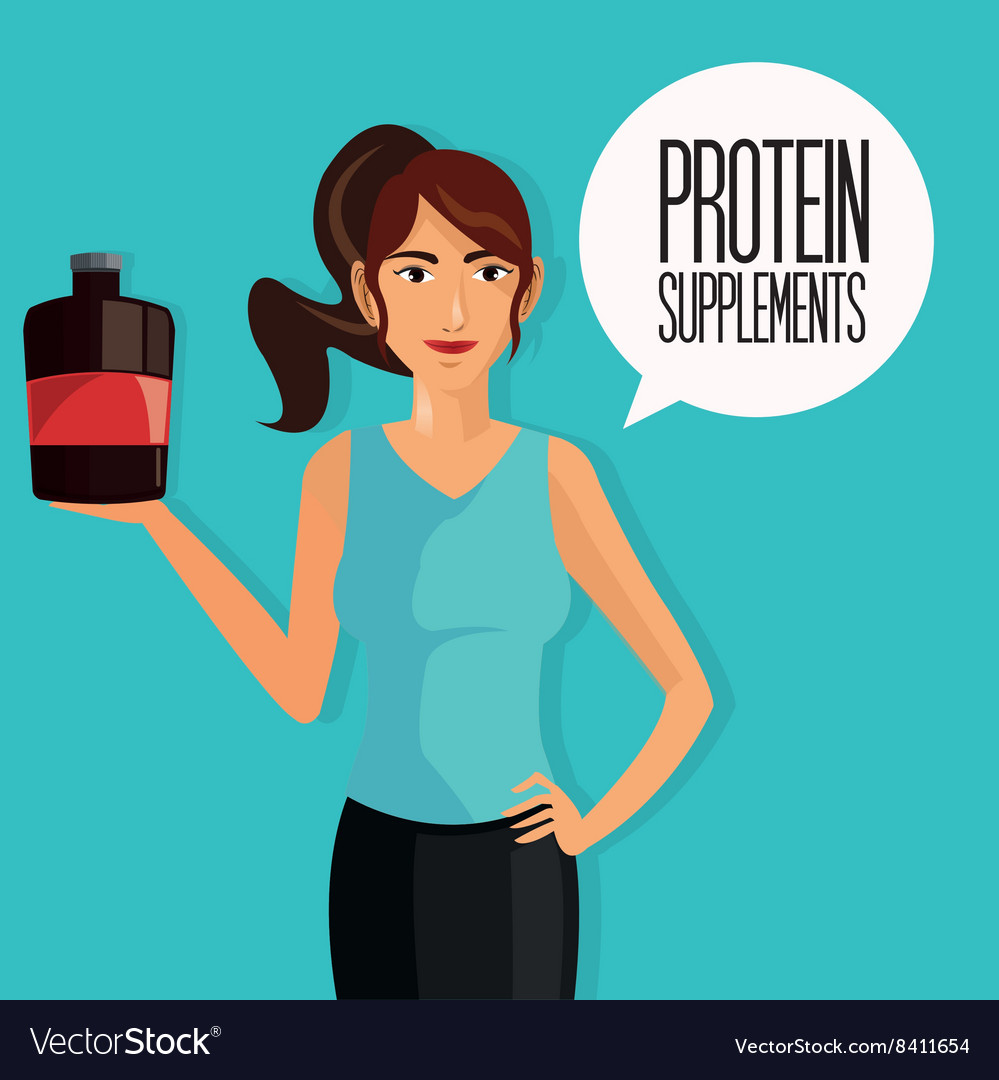 Icon of protein supplement design Royalty Free Vector Image