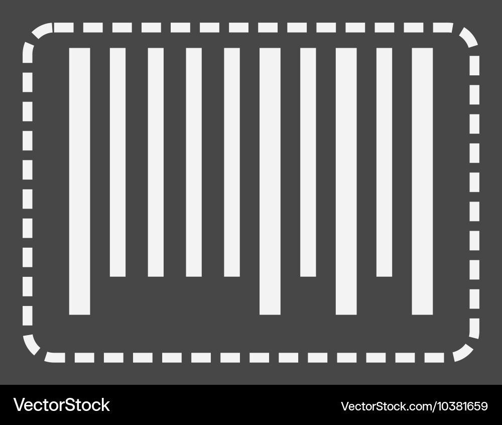 Cutton Code Id Line Cutting bar code Royalty Free Vector Image - VectorStock
