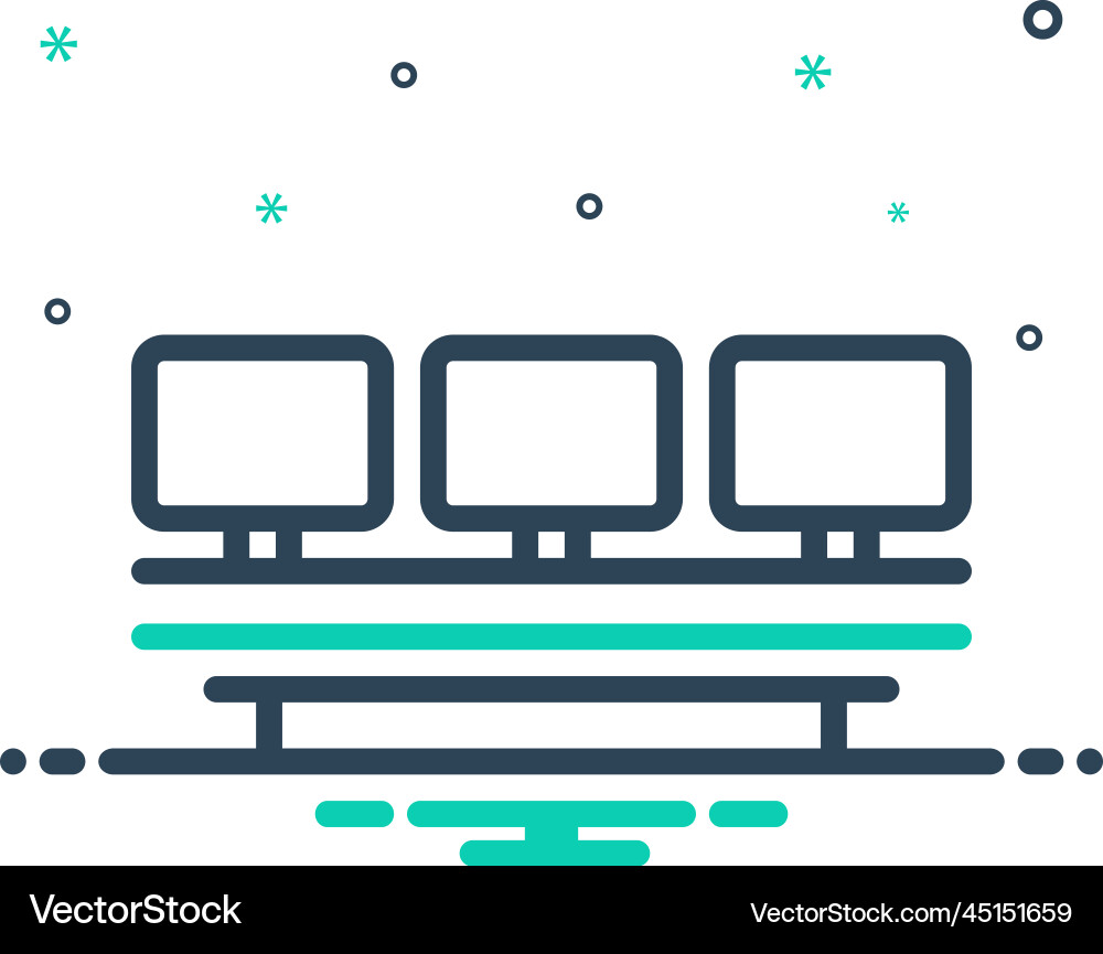 Desktops Royalty Free Vector Image - VectorStock