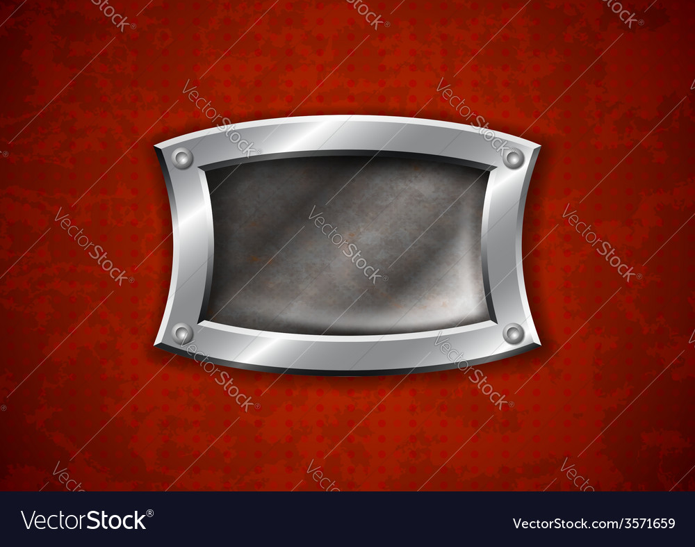 Old Rusty Metal Frame Royalty Free Vector Image Old Rusty Metal Frame Vector Image
