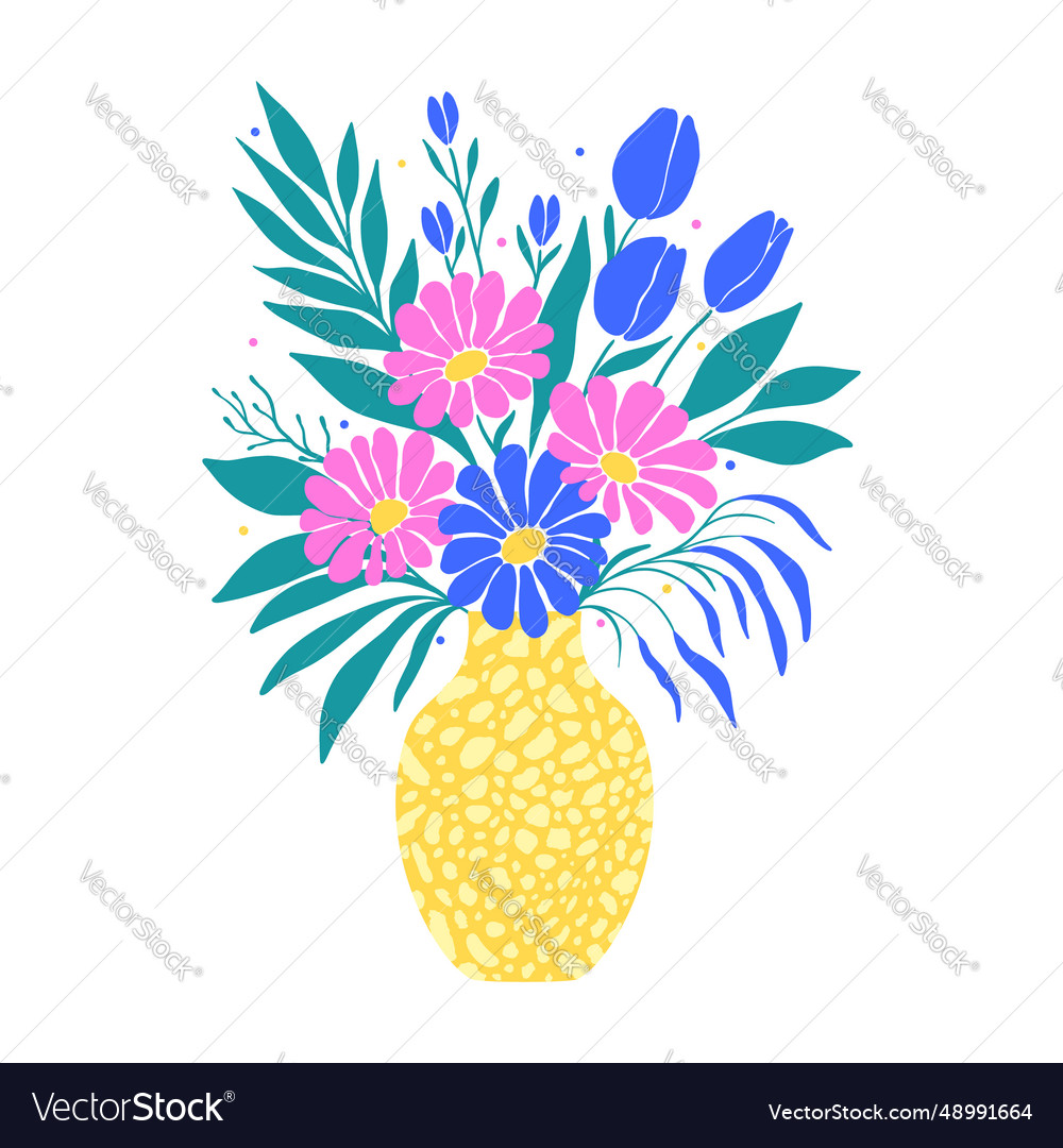 bouquet of flowers vector