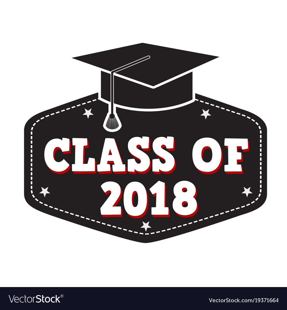 Class of 2017 label Royalty Free Vector Image - VectorStock