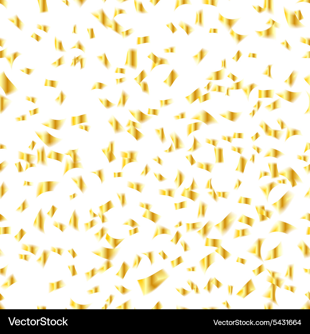 Golden glitter seamless pattern Royalty Free Vector Image