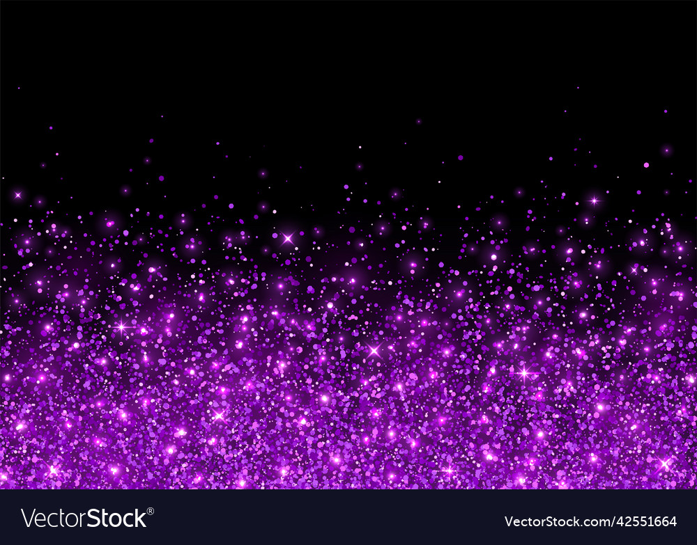 Holiday scattering of purple glitter Royalty Free Vector