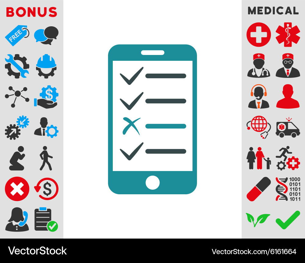 Mobile test icon Royalty Free Vector Image - VectorStock