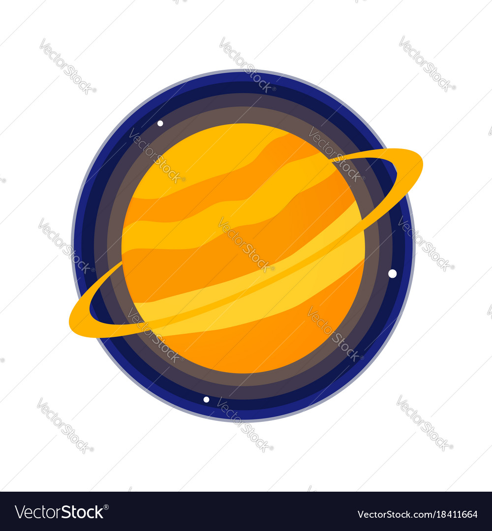 Saturn Icon Royalty Free Vector Image - Vectorstock