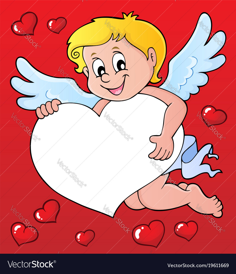 Cupid thematics image 7 Royalty Free Vector Image