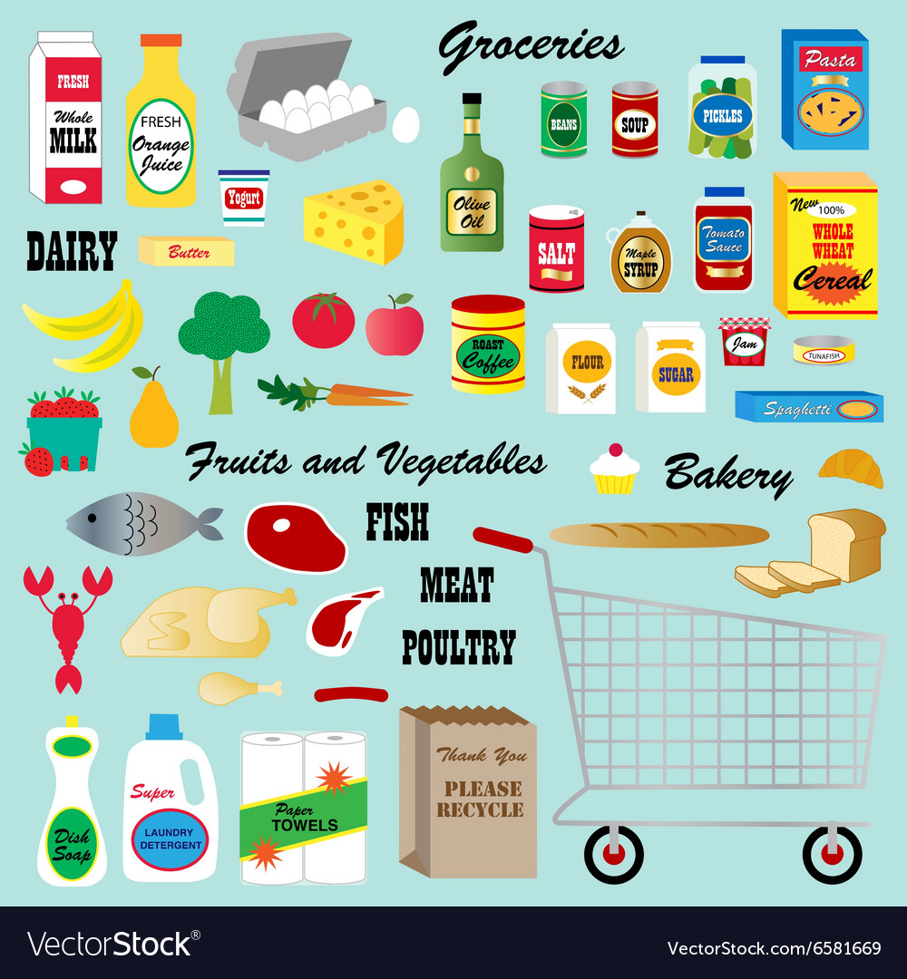 groceries clip art