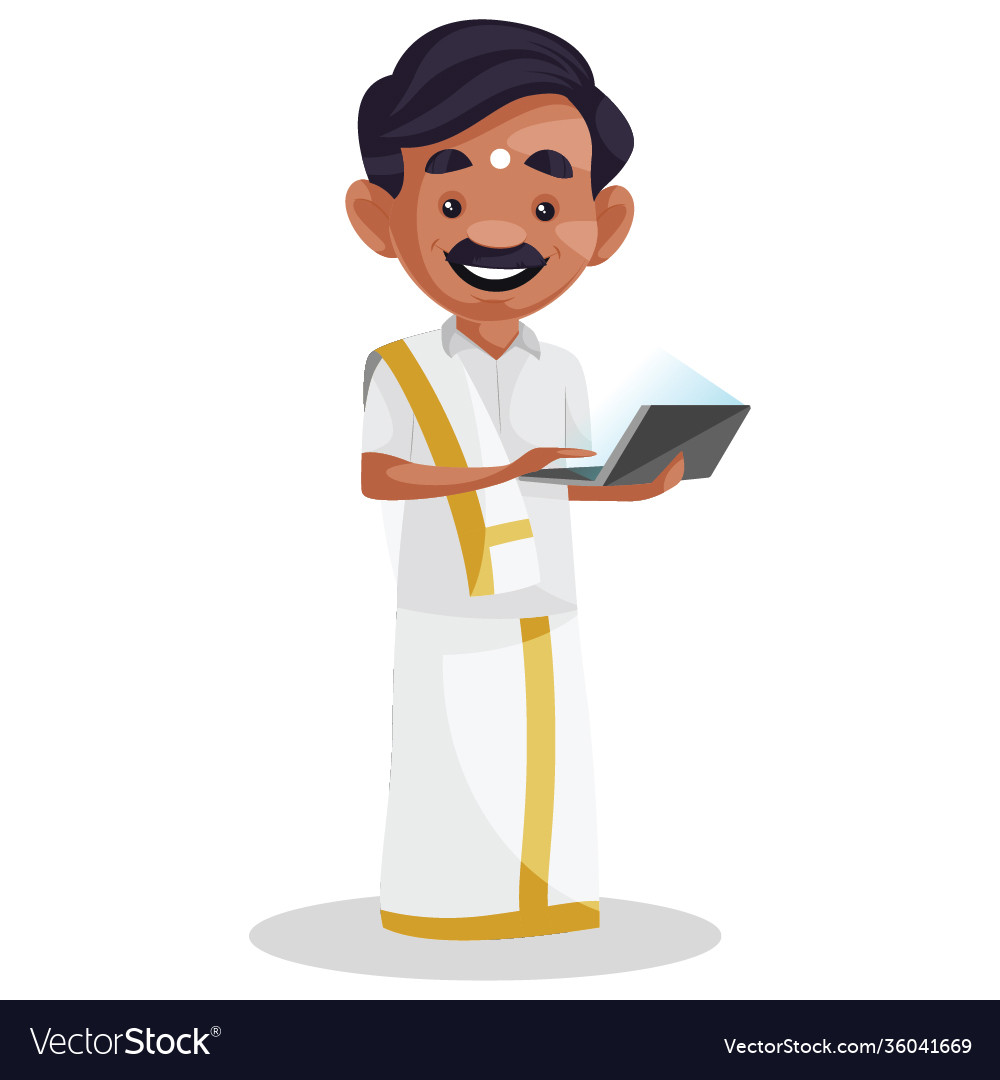 Indian tamil man cartoon Royalty Free Vector Image Indian tamil man cartoon Royalty Free Vector Image