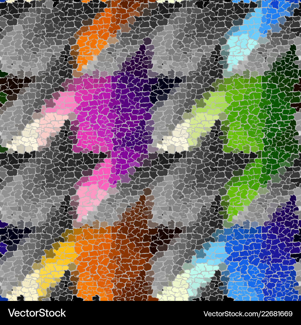 Seamless grunge abstract square pattern paint Vector Image