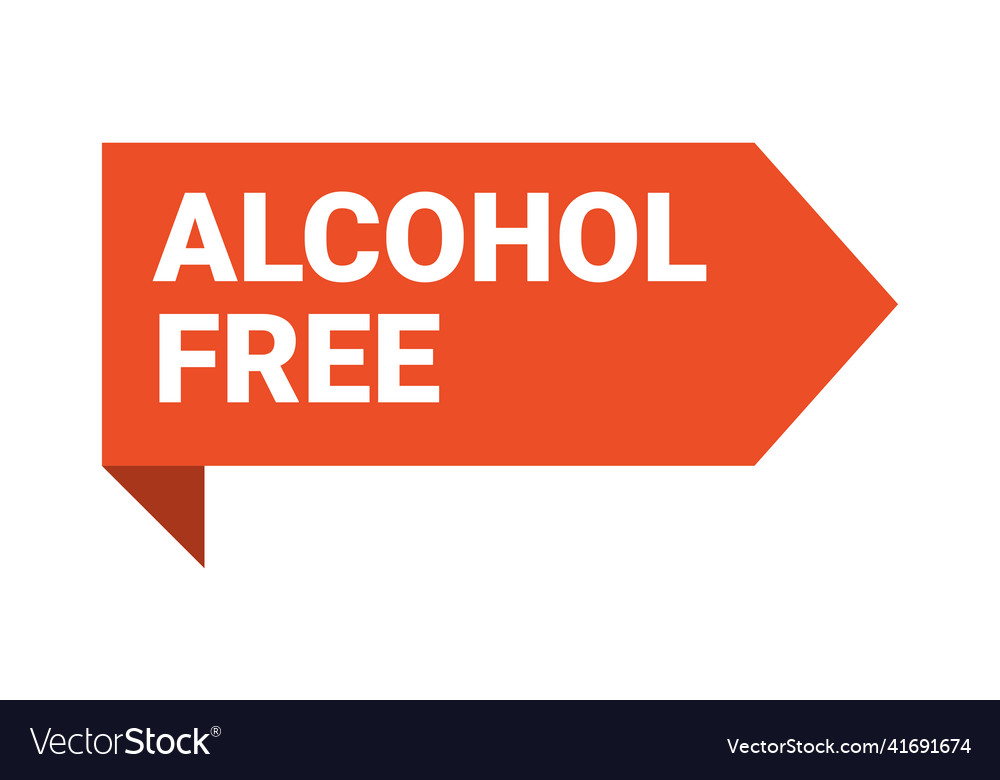 Alcohol free label icon zero icon Royalty Free Vector Image