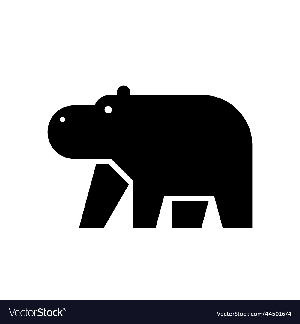 Hippo logo Royalty Free Vector Image - VectorStock