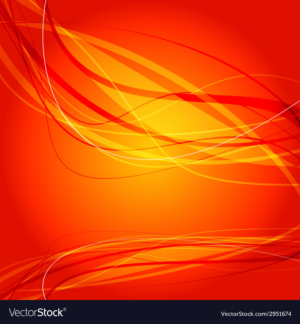 Orange wave curve background Royalty Free Vector Image