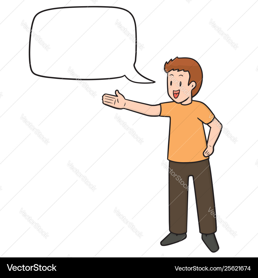 Set kid talking Royalty Free Vector Image - VectorStock