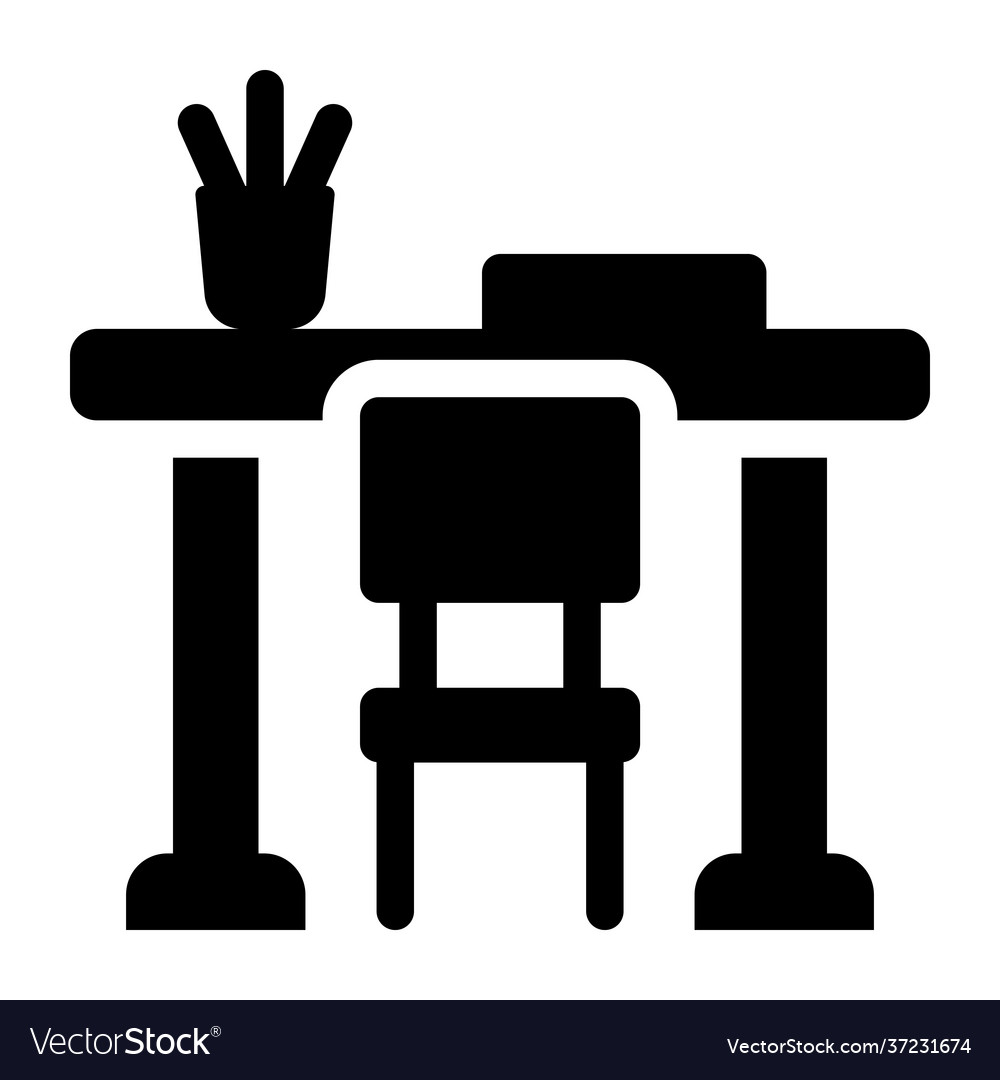 Work table Royalty Free Vector Image - VectorStock