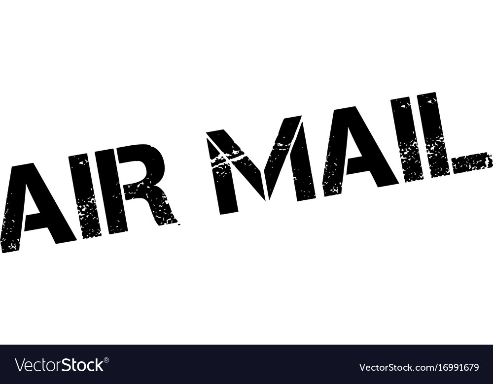 Air mail rubber stamp Royalty Free Vector Image