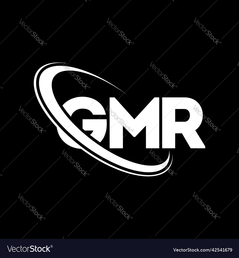 Gmr logo letter design Royalty Free Vector Image