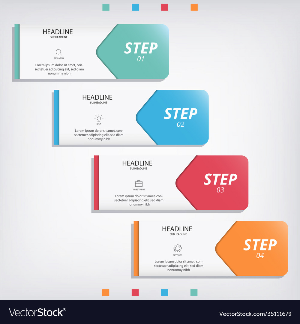 Infographic modern abstract simple Royalty Free Vector Image