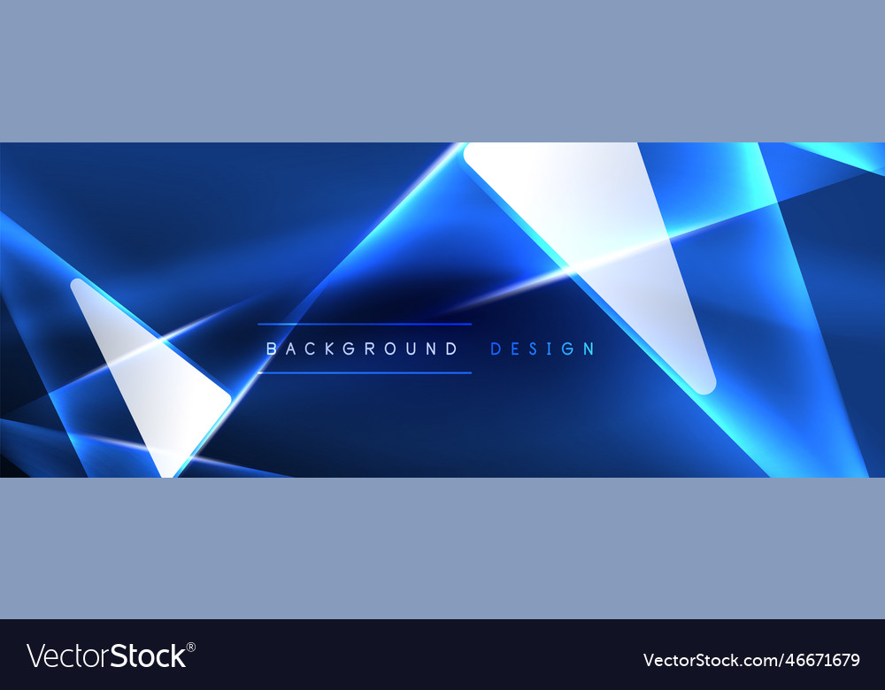 Neon lights hacking geometric background virtual Vector Image