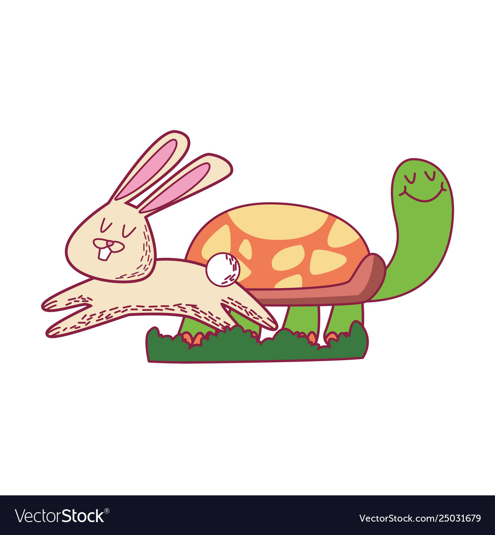 Top 102 rabbit and turtle cartoon tariquerahman