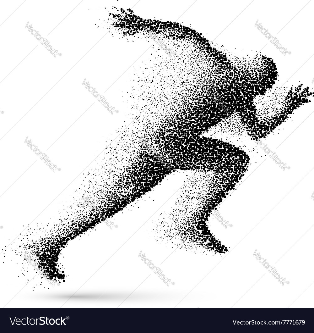 Running man Royalty Free Vector Image - VectorStock