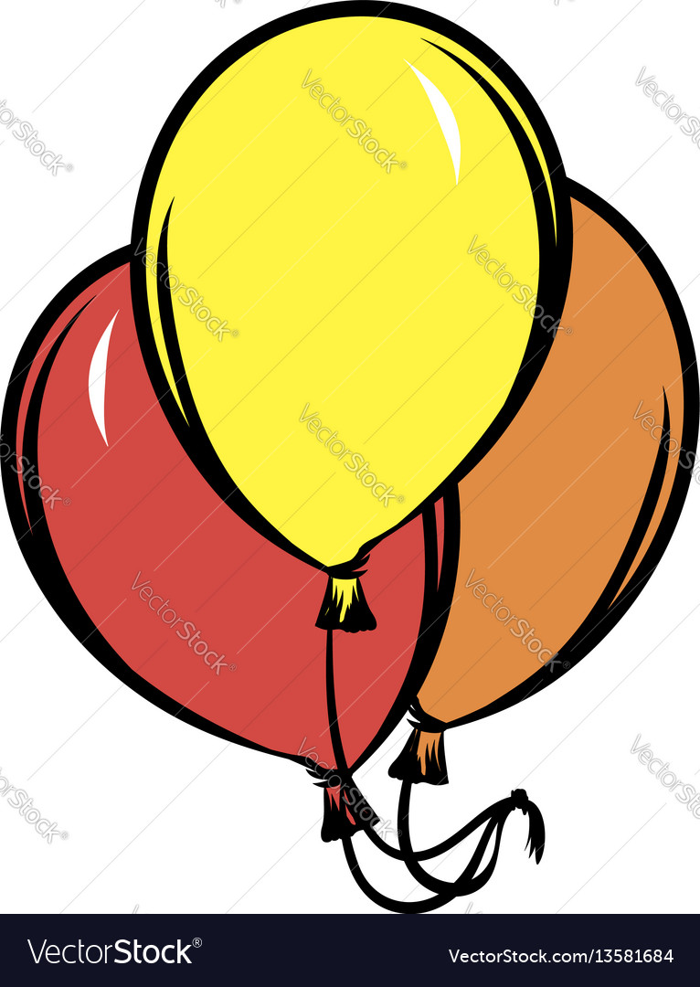 Premium Vector  Balloon vector illustration. cartoon balloon