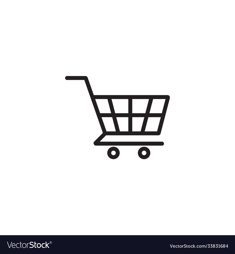 Basket market buy shop store design Royalty Free Vector