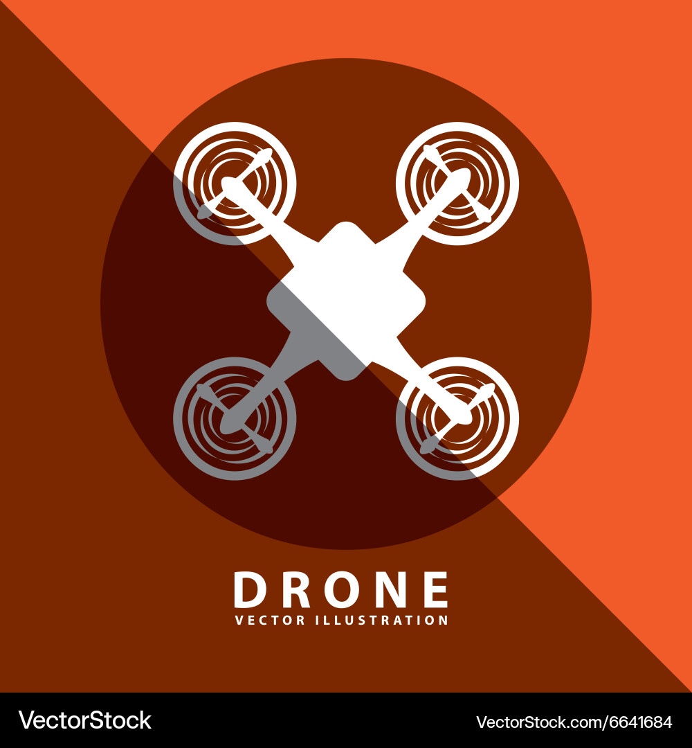 Drone technology design Royalty Free Vector Image