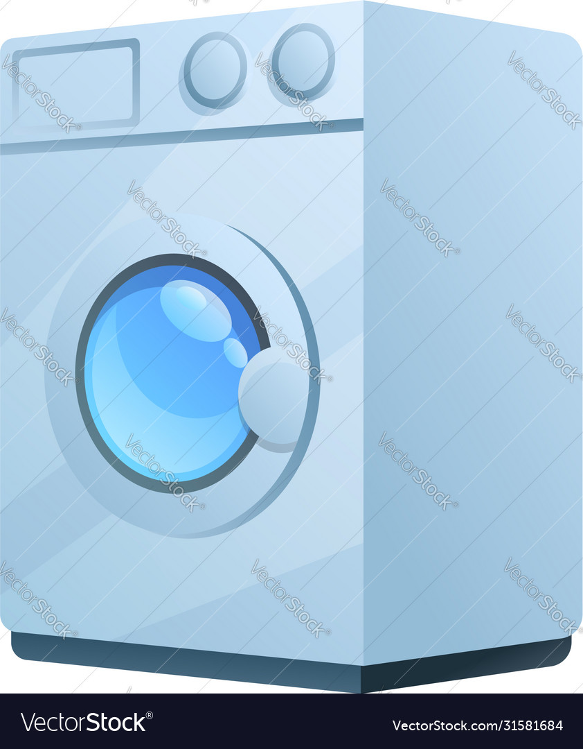 Hotel wash machine icon cartoon style