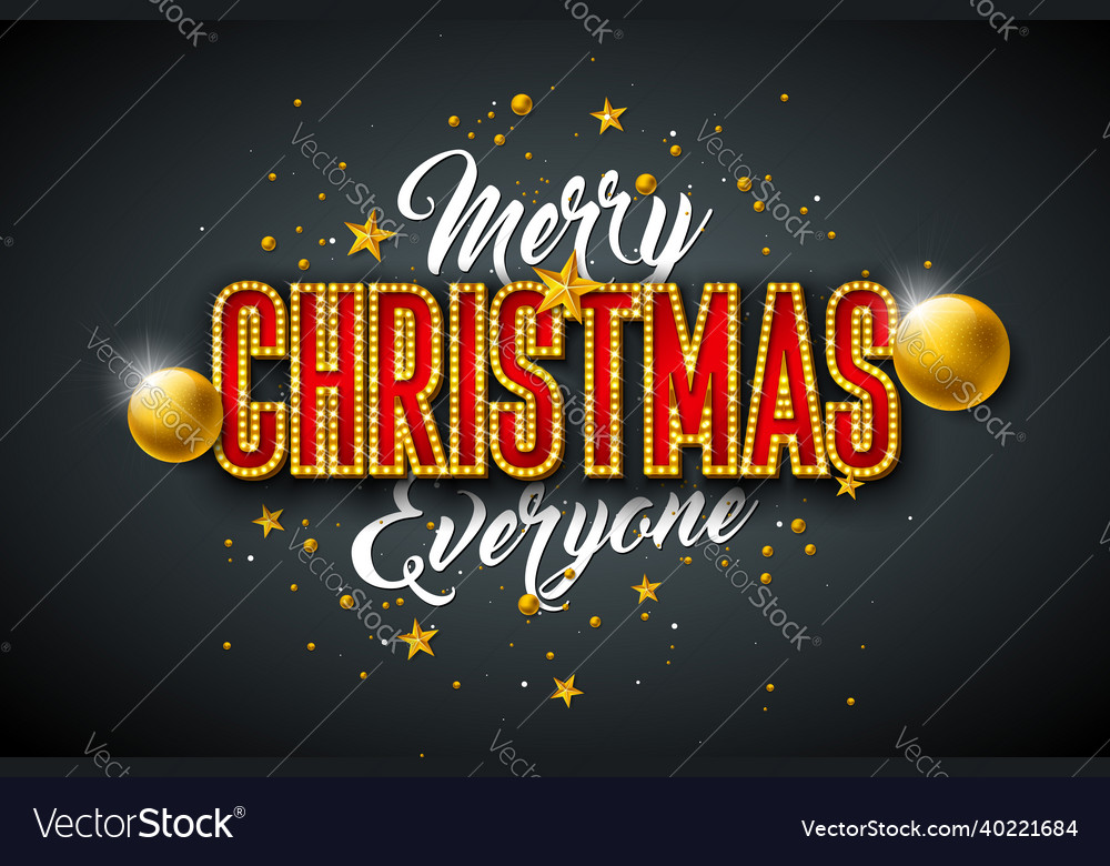 Merry christmas and happy new year vector image Merry christmas and happy new year