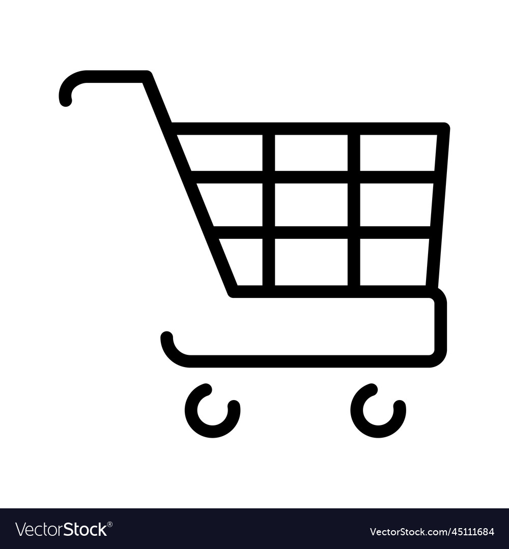 Shopping cart icon Royalty Free Vector Image - VectorStock