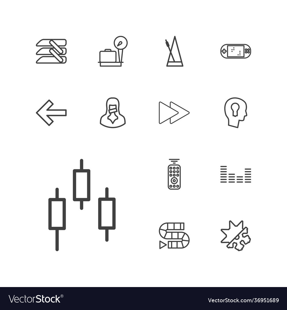 13 Control Icons Royalty Free Vector Image - Vectorstock