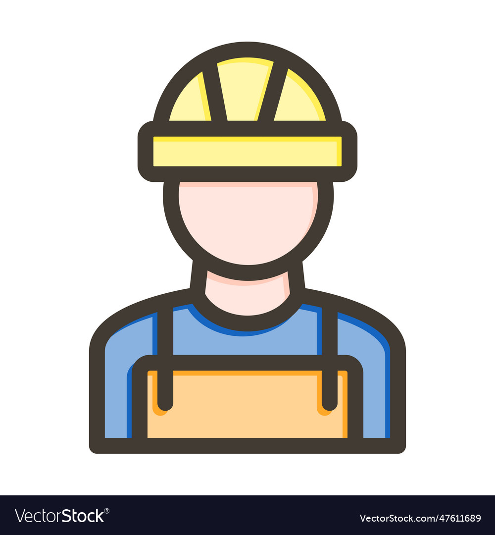 Builder man Royalty Free Vector Image - VectorStock