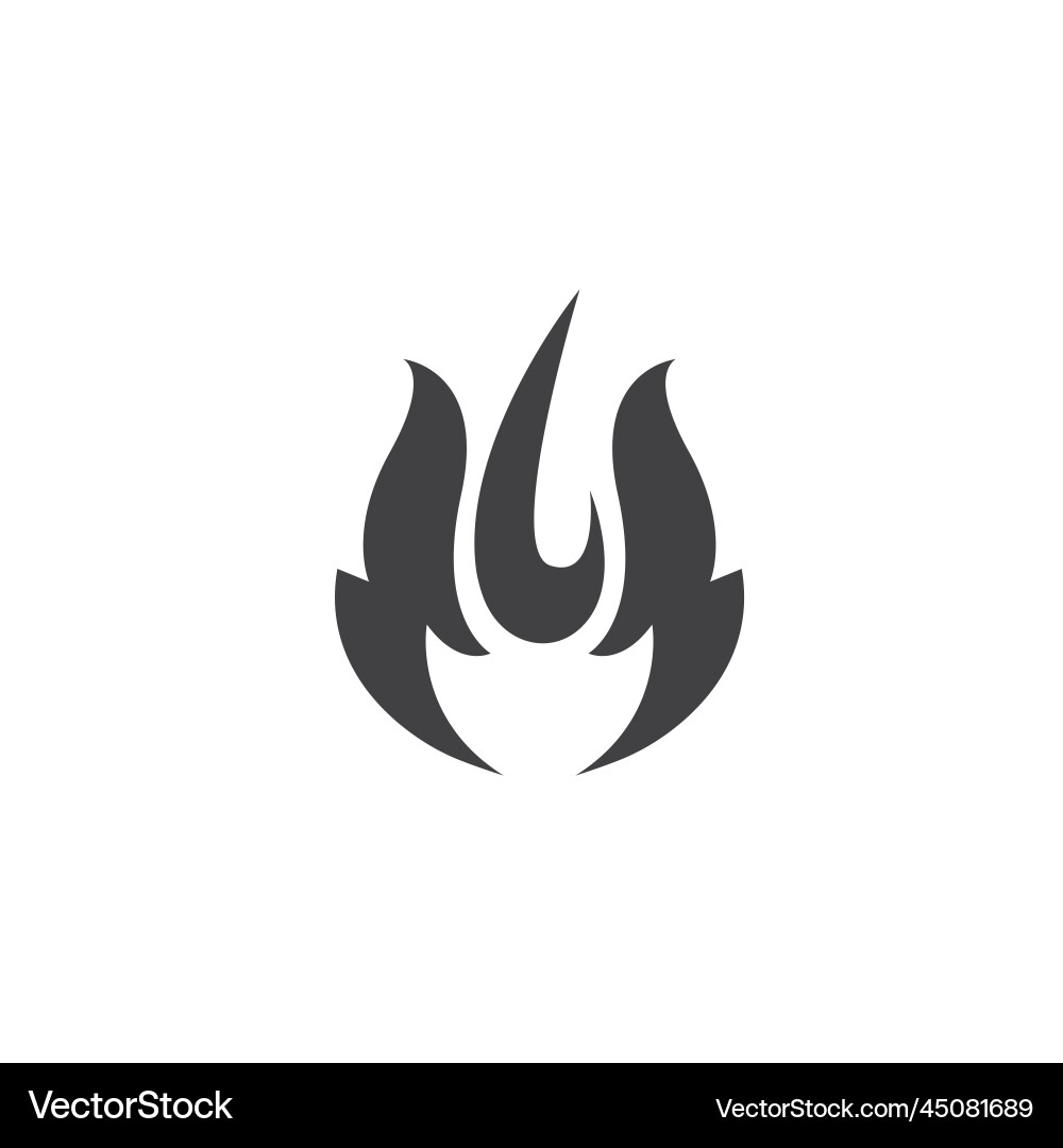 Fire flame icon design Royalty Free Vector Image