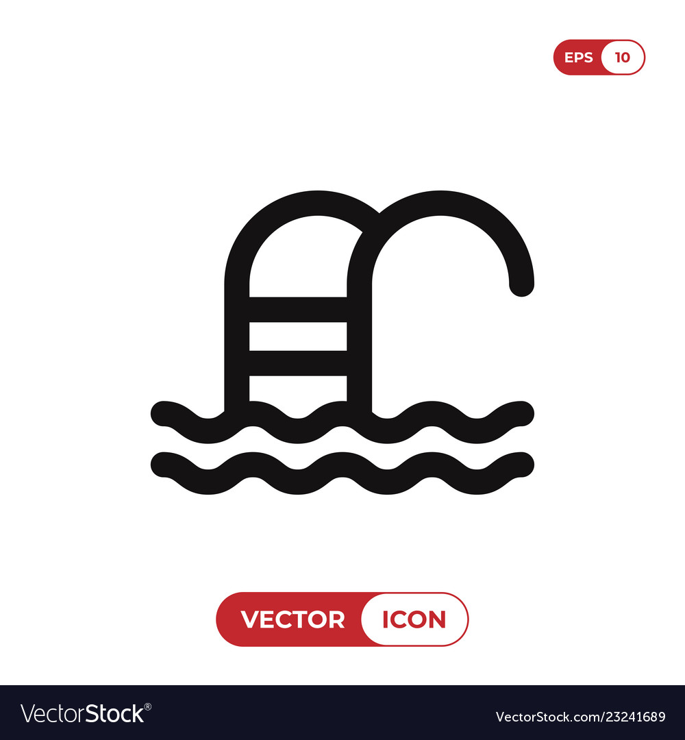 Pool icon Royalty Free Vector Image - VectorStock