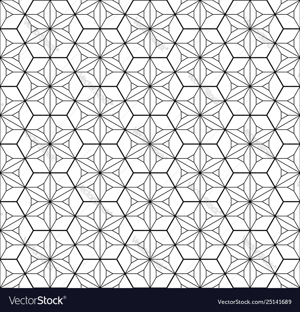 Seamless traditional japanese geometric ornament Vector Image