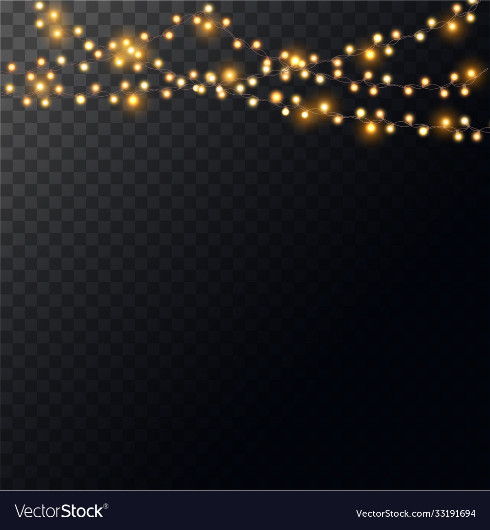 Christmas lights concept vector image Christmas lights concept