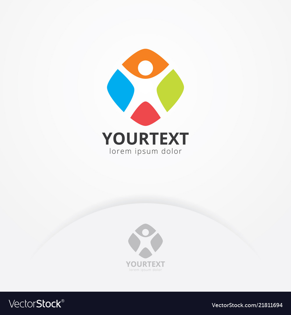 Creative health logo vector image Creative health logo