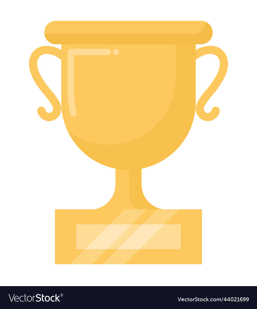 Golden Trophy Design Royalty Free Vector Image