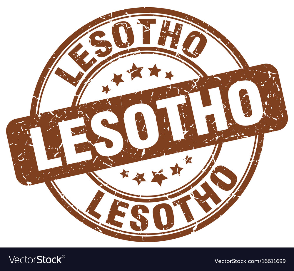 Lesotho stamp Royalty Free Vector Image - VectorStock