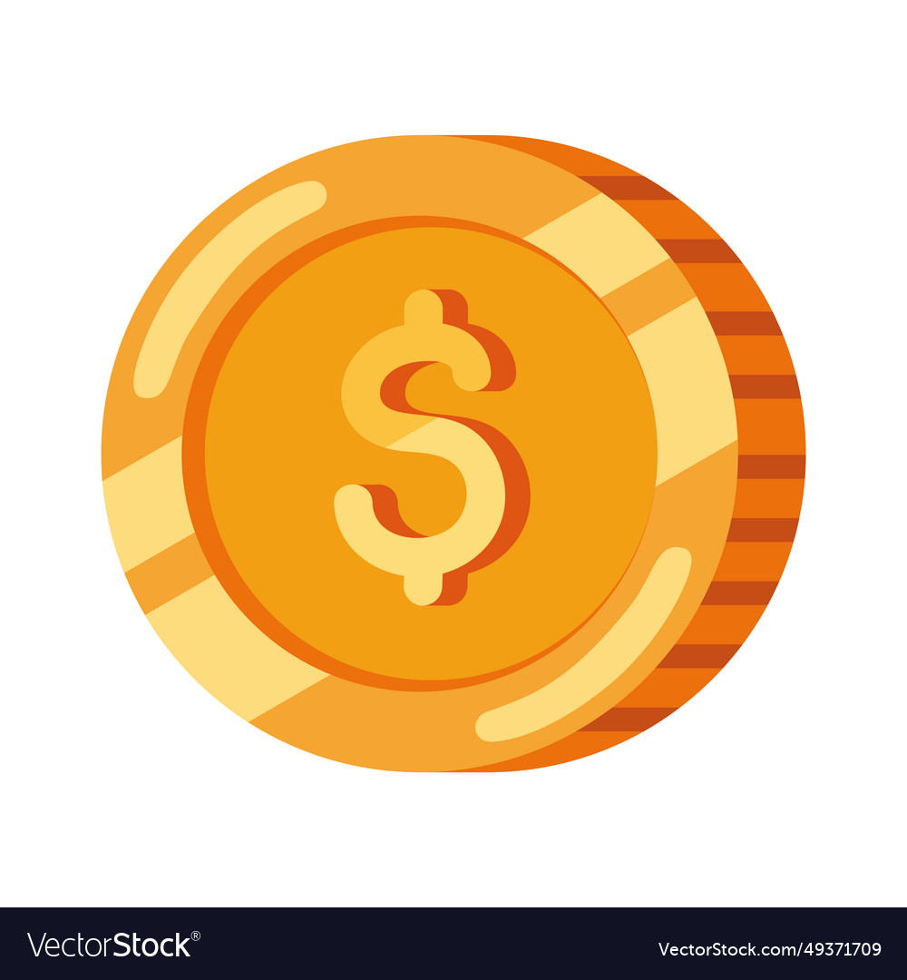 Money coin design Royalty Free Vector Image - VectorStock