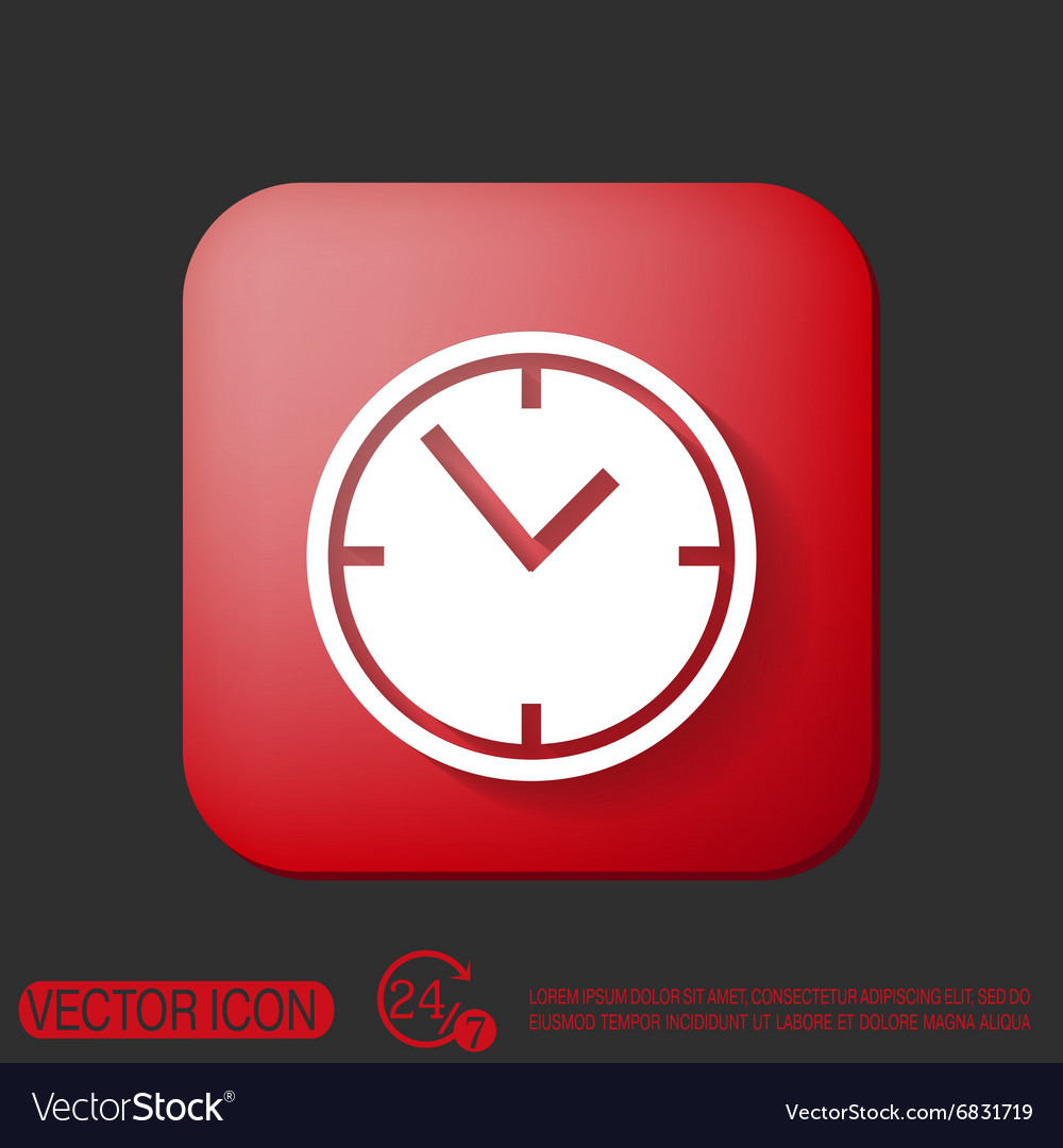 Clock watches icon Royalty Free Vector Image - VectorStock