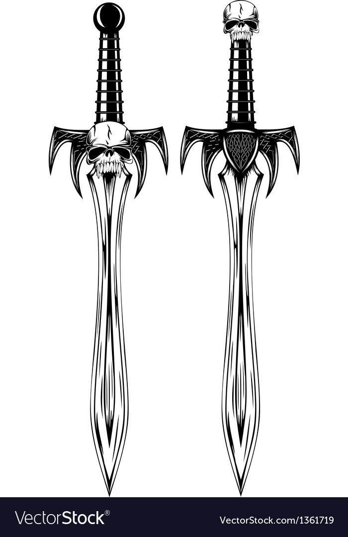 Download Fantasy swords Royalty Free Vector Image - VectorStock