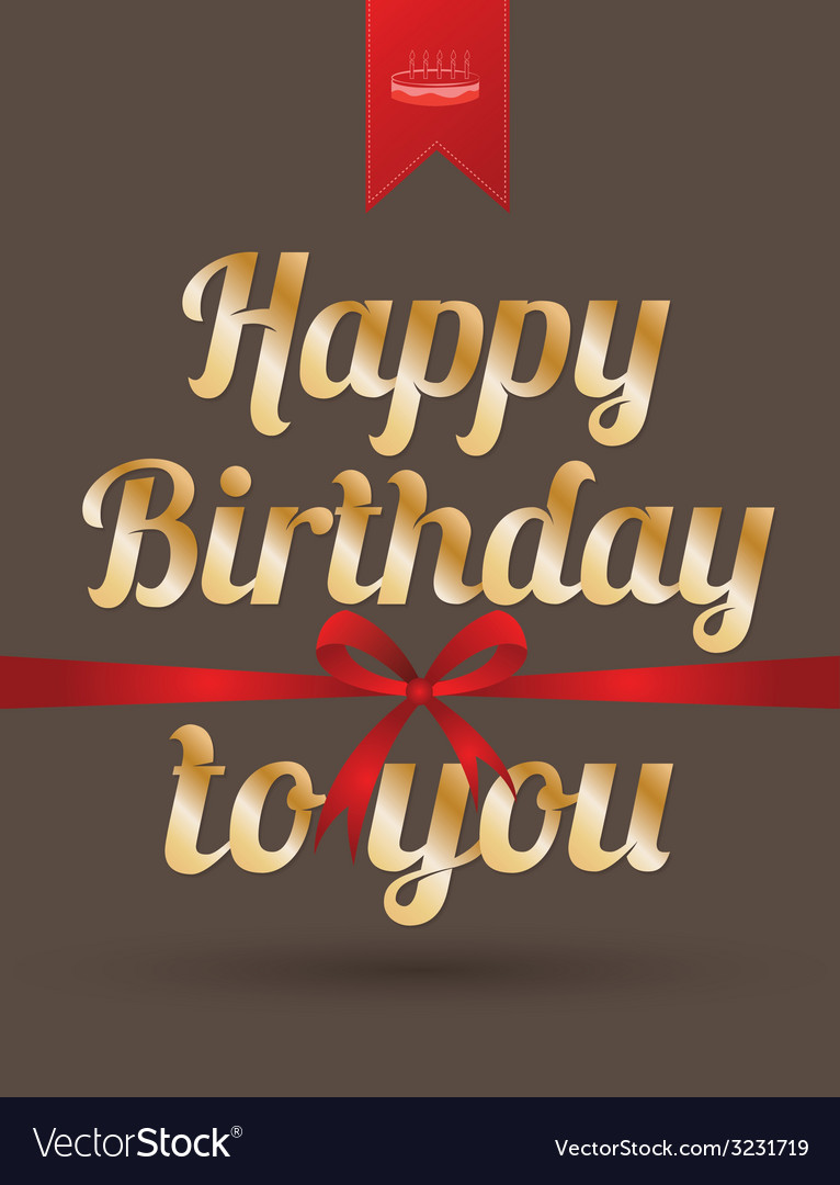 Happy birthday card Royalty Free Vector Image - VectorStock